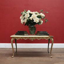 Load image into Gallery viewer, Vintage Italian Coffee Table, Onyx Marble and Brass Leg Coffee Table or Side Table. B11660