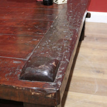 Load image into Gallery viewer, x SOLD Large and Grand Mid-Century Coffee Table, Stretcher Base, Country Lodge Feel. B11513