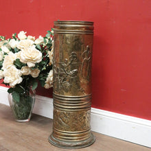 Load image into Gallery viewer, x SOLD Antique French Umbrella Holder with a Pressed Tavern Scene to the Body. B 11564