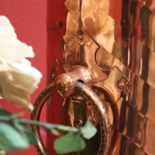 Load image into Gallery viewer, x SOLD Vintage copper Walking Stick or Umbrella Holder with Ring Handles. B11547