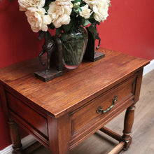 Load image into Gallery viewer, x SOLD Antique French Oak Single Drawer Hall cabinet, Lamp or Side Table. B11832