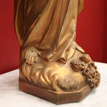 Load image into Gallery viewer, x SOLD A large Gilt Tone Sacred Heart of Jesus Statue, Jesus with out stretched arm, Christ B11521