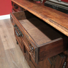 Load image into Gallery viewer, x SOLD Antique French Oak Two Drawer Two Door Narrow Hall Cabinet or Sideboard B11814
