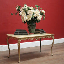 Load image into Gallery viewer, Vintage Italian Coffee Table, Onyx Marble and Brass Leg Coffee Table or Side Table. B11660
