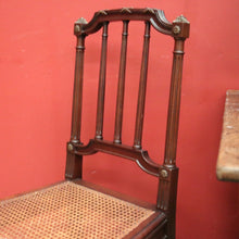 Load image into Gallery viewer, x SOLD Antique French Walnut Ladies Chair, Hall Chair, Bedroom or Dressing Table Chair. B11969