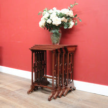 Load image into Gallery viewer, x SOLD Nesting Table, Nest of Table, Four Lamp or Side Table, Antique French Nest of Four Tables B11519