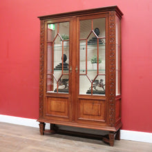 Load image into Gallery viewer, x SOLD Antique French Rosewood China Cabinet or Two door Bookcase, Glass Shelves B11530