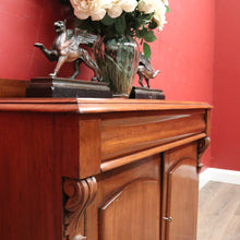 Load image into Gallery viewer, x SOLD Antique Australian Cedar Sideboard, Chiffonier, Hall Cabinet with Shield Doors. B11987