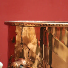 Load image into Gallery viewer, x SOLD Vintage copper Walking Stick or Umbrella Holder with Ring Handles. B11547