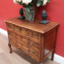 Load image into Gallery viewer, x SOLD Vintage French Three Drawer Chest, Hall Cabinet Sofa, Entry or Foyer Chest. B11571