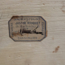 Load image into Gallery viewer, x SOLD Antique Statue under Glass, Our Lady (Mary) holding Our Lord (the Child Jesus) B11548