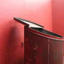 Load image into Gallery viewer, x SOLD Antique Lift-lid Coal Bucket, repurposed for Firewood, Laundry, Pet Food, Toys. B11839