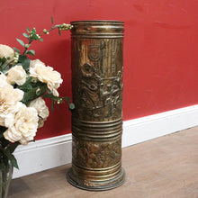 Load image into Gallery viewer, x SOLD Antique French Umbrella Holder with a Pressed Tavern Scene to the Body. B 11564