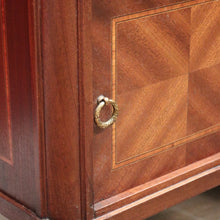 Load image into Gallery viewer, x SOLD A Pair of Antique French Bedside Cabinets or Lamp or Side Tables, Mahogany and Marble. B11961
