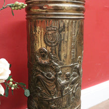 Load image into Gallery viewer, x SOLD Antique French Umbrella Holder with a Pressed Tavern Scene to the Body. B 11564