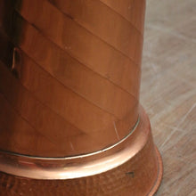 Load image into Gallery viewer, x SOLD Vintage copper Walking Stick or Umbrella Holder with Ring Handles. B11547