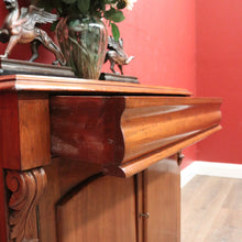 Load image into Gallery viewer, x SOLD Antique Australian Cedar Sideboard, Chiffonier, Hall Cabinet with Shield Doors. B11987