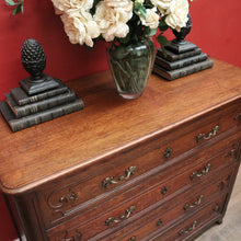 Load image into Gallery viewer, x SOLD Antique French Chest of Drawers, Four-Drawer Hall Cabinet or Foyer Chest. B11543