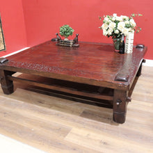 Load image into Gallery viewer, x SOLD Large and Grand Mid-Century Coffee Table, Stretcher Base, Country Lodge Feel. B11513
