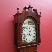 Load image into Gallery viewer, Antique Oak Longcase Clock John Topham Cheshire c1830 Working. B12988