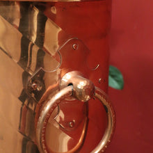 Load image into Gallery viewer, x SOLD Vintage copper Walking Stick or Umbrella Holder with Ring Handles. B11547