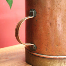 Load image into Gallery viewer, x SOLD Antique French Country Copper and Brass Bucket, Water Bucket or Pail. B11489