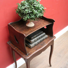 Load image into Gallery viewer, Antique French Oak Country Farmhouse Lamp Table, Side Table with Single Drawer. B12055
