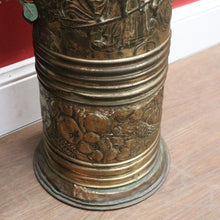 Load image into Gallery viewer, x SOLD Antique French Umbrella Holder with a Pressed Tavern Scene to the Body. B 11564