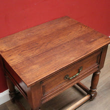 Load image into Gallery viewer, x SOLD Antique French Oak Single Drawer Hall cabinet, Lamp or Side Table. B11832