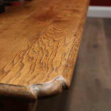 Load image into Gallery viewer, x SOLD Vintage French Oak Turned Leg Coffee Table with Stretcher Base. B11689