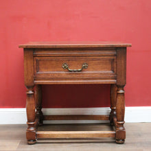 Load image into Gallery viewer, x SOLD Antique French Oak Single Drawer Hall cabinet, Lamp or Side Table. B11832