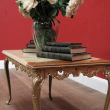 Load image into Gallery viewer, Vintage Italian Coffee Table, Onyx Marble and Brass Leg Coffee Table or Side Table. B11660