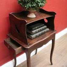 Load image into Gallery viewer, x SOLD Antique French Oak Country Farmhouse Lamp Table, Side Table with Single Drawer. B12055