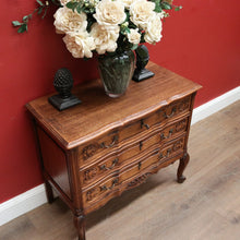 Load image into Gallery viewer, x SOLD Vintage French Three Drawer Chest, Hall Cabinet Sofa, Entry or Foyer Chest. B11571