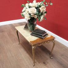 Load image into Gallery viewer, Vintage Italian Coffee Table, Onyx Marble and Brass Leg Coffee Table or Side Table. B11660