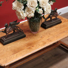 Load image into Gallery viewer, x SOLD Vintage French Oak Turned Leg Coffee Table with Stretcher Base. B11689