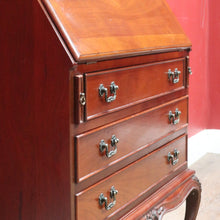 Load image into Gallery viewer, Vintage Australian Cedar Writing Bureau with Drawers and Cabriole Legs. B13137