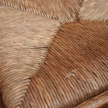 Load image into Gallery viewer, x SOLD A Set of Six Oak and Rush Seat Antique French Chairs, Kitchen or Dining Room. B11549