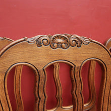 Load image into Gallery viewer, x SOLD A Set of Six Oak and Rush Seat Antique French Chairs, Kitchen or Dining Room. B11549