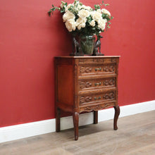 Load image into Gallery viewer, x SOLD Antique Hall Cabinet or Foyer Cabinet, or 3 Drawer Chest of Drawers. French Oak. B11575