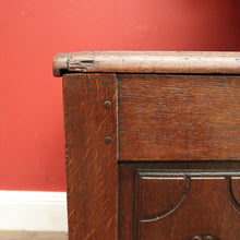 Load image into Gallery viewer, Antique Oak French Coffer or Blanket Box, End-of-Bed Trunk or Chest or Storage Box. B11316