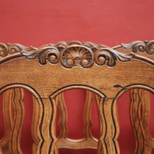 Load image into Gallery viewer, x SOLD A Set of Six Oak and Rush Seat Antique French Chairs, Kitchen or Dining Room. B11549