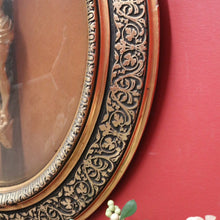 Load image into Gallery viewer, x SOLD A 19th Century French Oval Gilt Framed Crucifix Corpus with Original Convex Glass. B11351