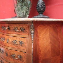 Load image into Gallery viewer, x SOLD Antique French Chest of Drawers, Walnut and Brass Lingerie Cabinet Chest, Hall Cupboard. B11569
