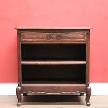 Load image into Gallery viewer, x SOLD Antique French Bookcase or Open Fronted Single Drawer Hall Cabinet Bookcase. B11871