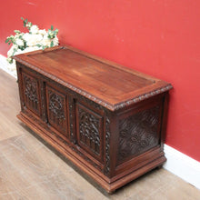 Load image into Gallery viewer, x SOLD Antique French Blanket Box, Lift Lid Toy Chest or Hall Trunk, Bedroom Coffer. B11570