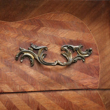 Load image into Gallery viewer, x SOLD Antique French Chest of Drawers, Walnut and Marble, Brass Handle 2-drawer Hall Cabinet Chest. B11699