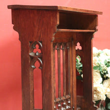 Load image into Gallery viewer, x SOLD Antique French Oak Prayer Chair, Prie-Dieu Kneeler, Church-Themed with Bible Nook or Shelf. B11993