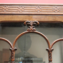 Load image into Gallery viewer, x SOLD Antique China Cabinet - Ricketts and Thorp Australian Glass Shelf Display Cabinet. B11918