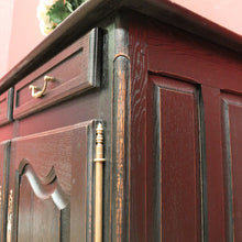 Load image into Gallery viewer, x SOLD Antique French Oak Two-Door Sideboard, Hall Cabinet, French Black. B12053